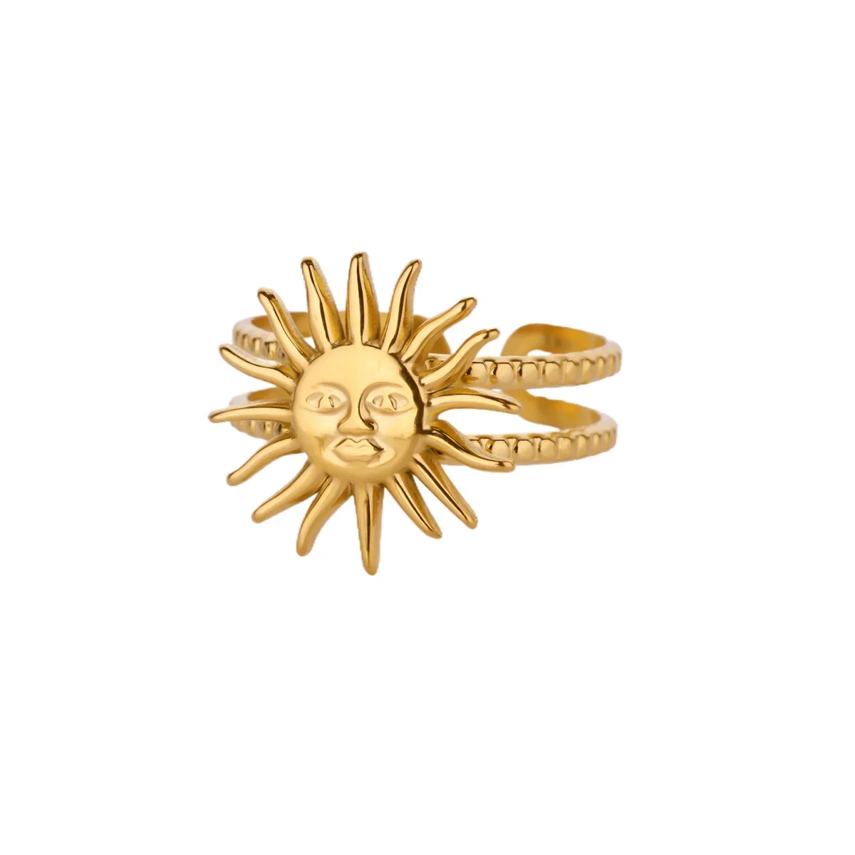bague acier inoxydable Sun