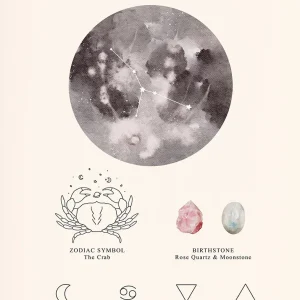affiche spatiale lunaire céleste