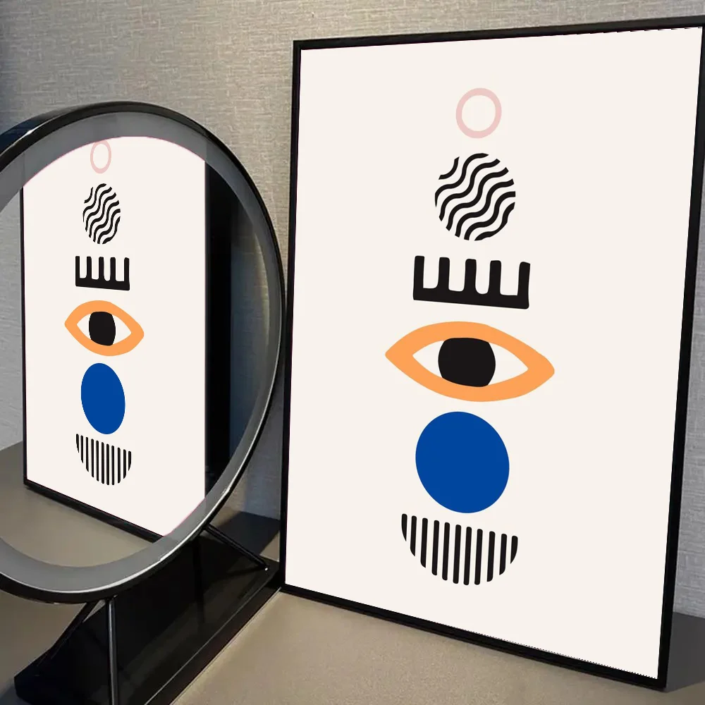 affiche moderne oeil turque géométrique