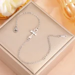 bracelet croix de Ankh argent