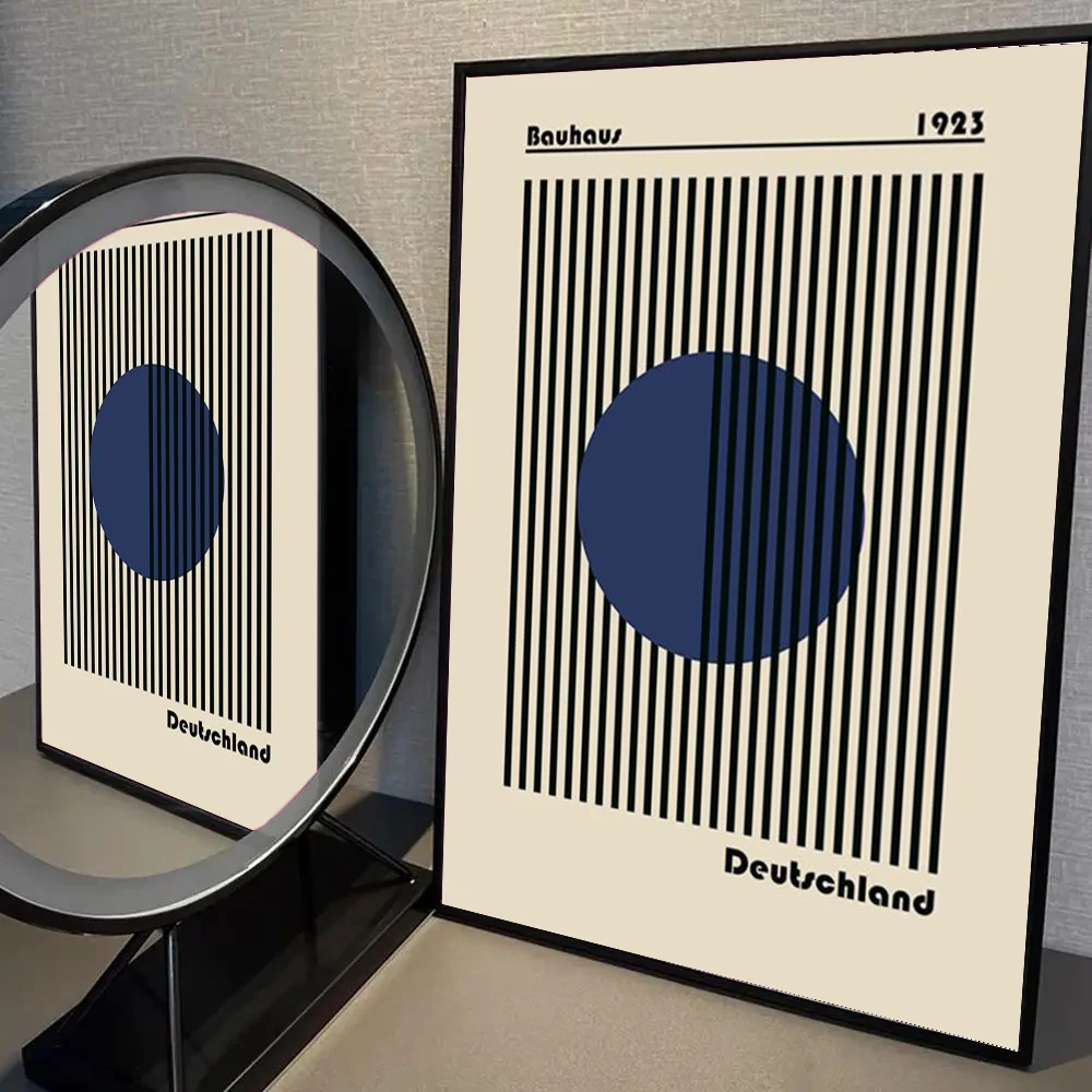 Affiche moderne bleue marine Maison Janed