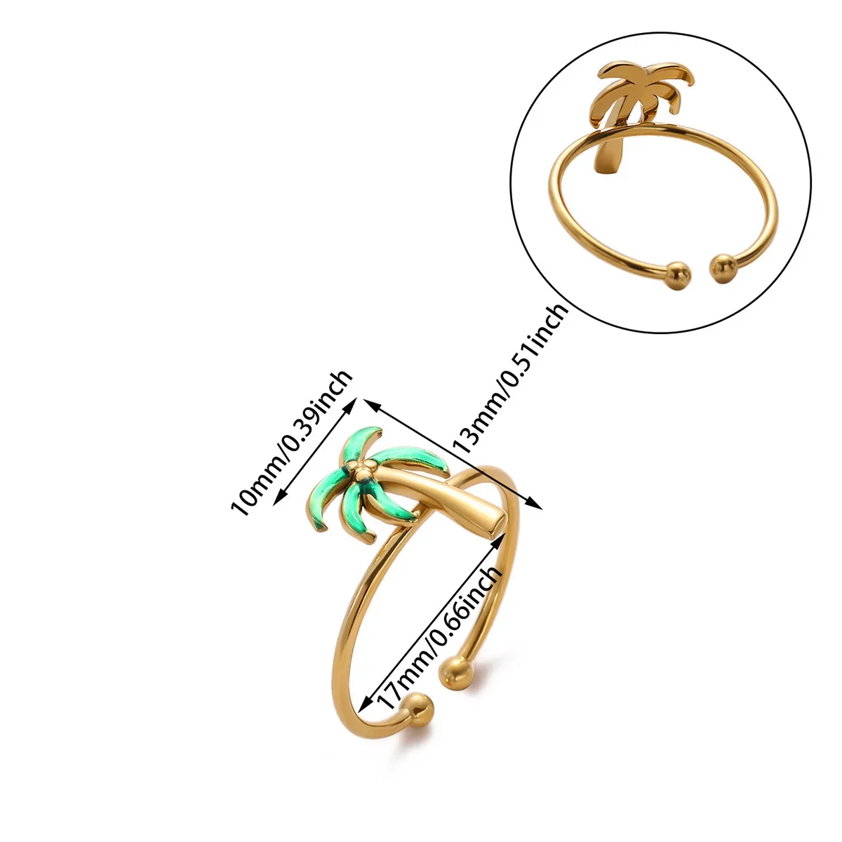 bague acier inoxydable or et argent