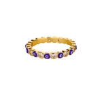 bague acier inoxydable Gia sombre