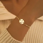 bracelet trèfle Maison Janed