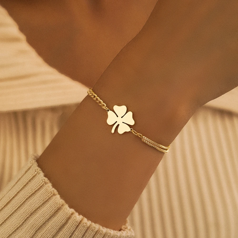 bracelet trèfle Maison Janed
