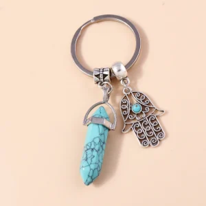 Porte-clés protection cristal et main de Fatma