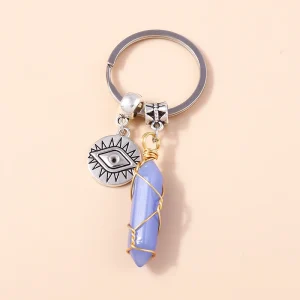 porte-clés oeil protecteur et cristal