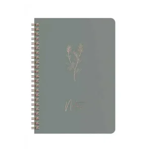 carnet de notes A5 couleur vert de gris