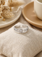 Bague Anahi Argent en acier inoxydable