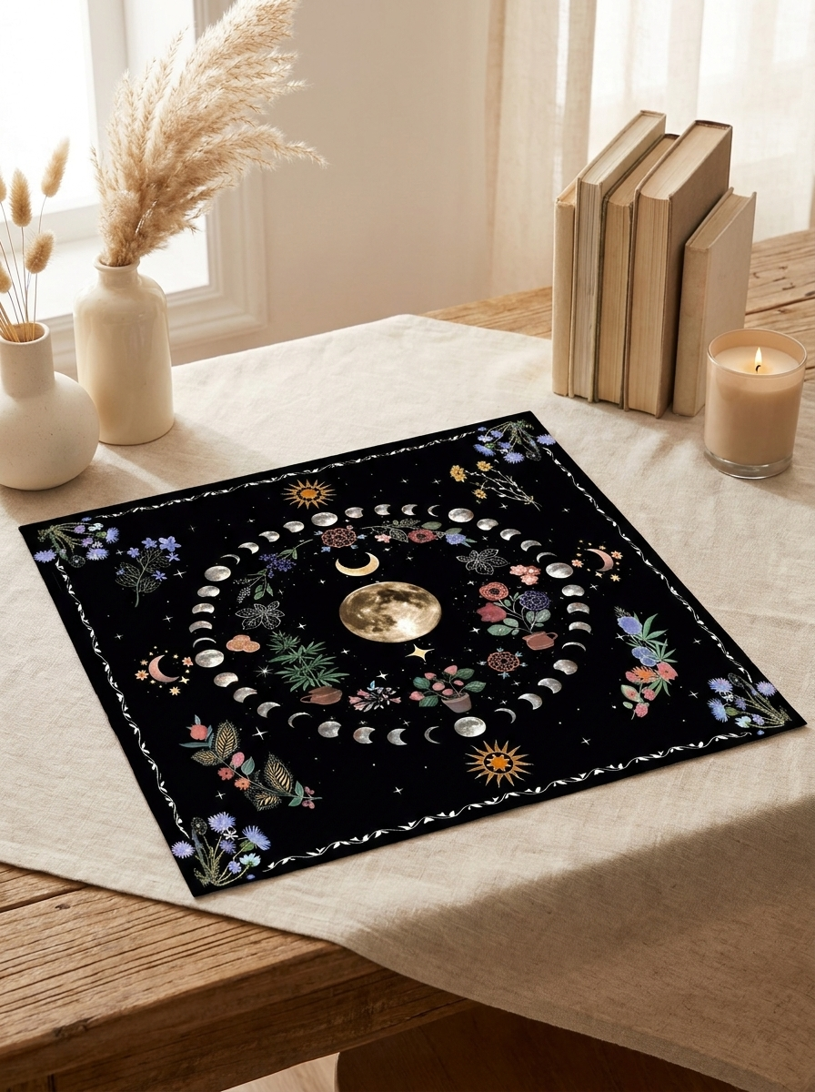 Tapis divinatoire tarot et/ou oracle - Céleste