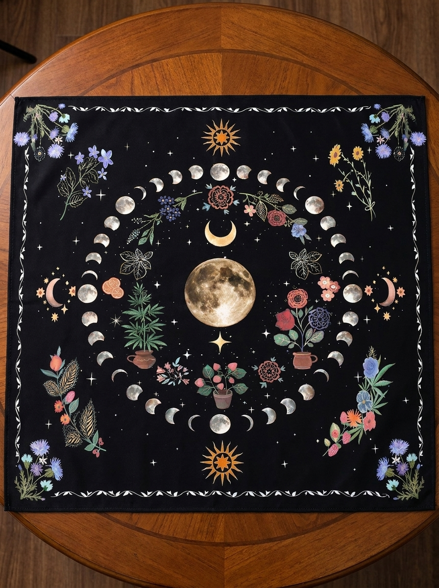 Tapis divinatoire tarot et/ou oracle - Céleste – Image 2
