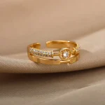 Bague Anahi Or en acier inoxydable