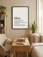Affiche signe du zodiaque - Balance
