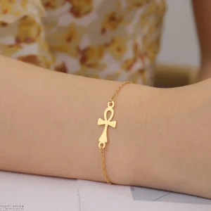bijou Ankh acier inoxydable