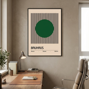 Affiche moderne verte