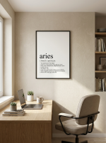 Affiche signe du zodiaque - Bélier