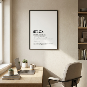 Affiche signe du zodiaque - Bélier