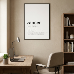 Affiche signe du Zodiaque - Cancer