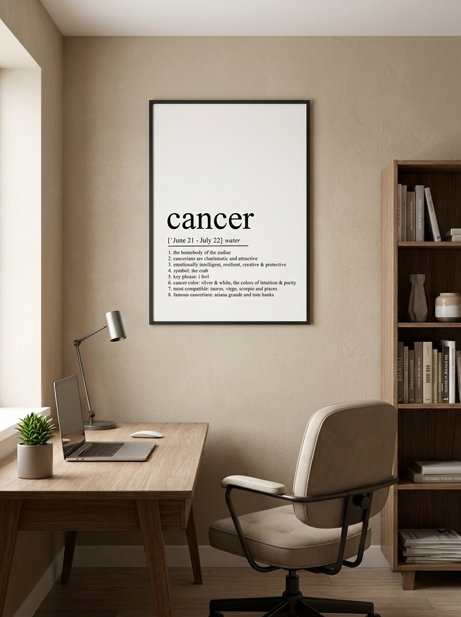 Affiche signe du Zodiaque - Cancer