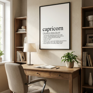 Affiche signe du Zodiaque - Capricorne