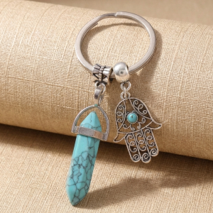 Porte-clés protection cristal et main de Fatma