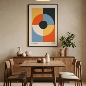 Affiche moderne géométrique oeil turque