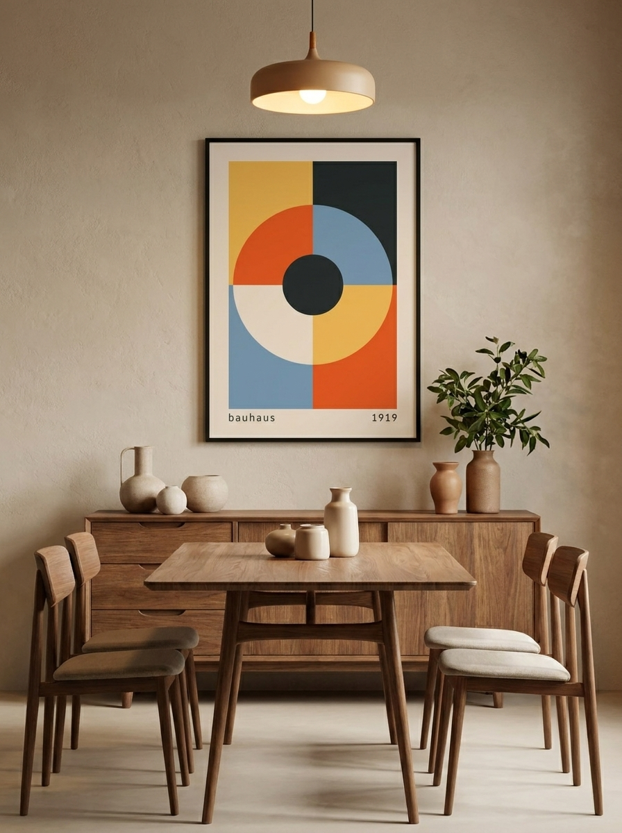 Affiche moderne géométrique oeil turque