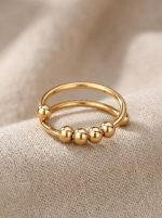 Bague Aïko Or en acier inoxydable