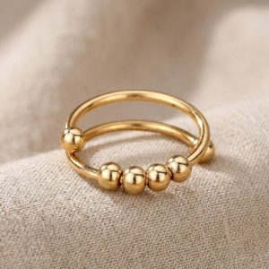 Bague Aïko Or en acier inoxydable