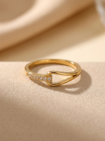 Bague Stella Or en acier inoxydable