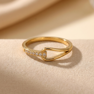Bague Stella Or en acier inoxydable