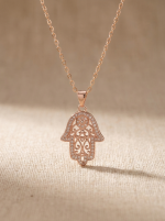 Collier Ava Or rose en acier inoxydable