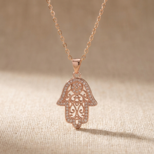 Collier Ava Or rose en acier inoxydable