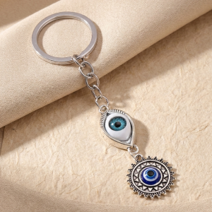 Porte-clés oeil protection double