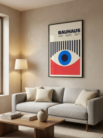 Affiche moderne oeil turque Bauhaus
