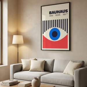 Affiche moderne oeil turque Bauhaus