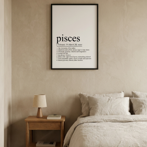 Affiche signe du zodiaque - Poisson