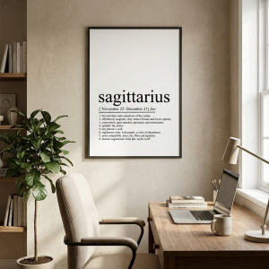 Affiche signe du zodiaque - Sagittaire