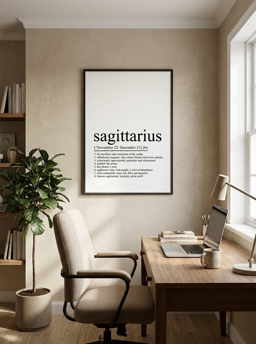 Affiche signe du zodiaque - Sagittaire