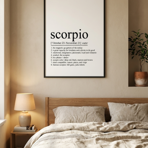 Affiche signe du Zodiaque - Scorpion