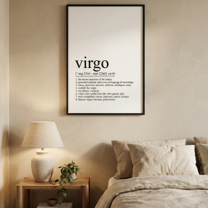 Affiche signe du zodiaque - Vierge