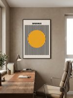 Affiche moderne jaune