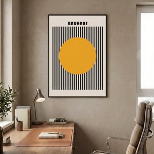 Affiche moderne jaune