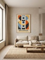 Affiche moderne œil turc colorée