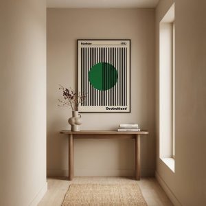 Affiche moderne verte