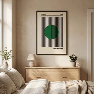 Affiche moderne verte